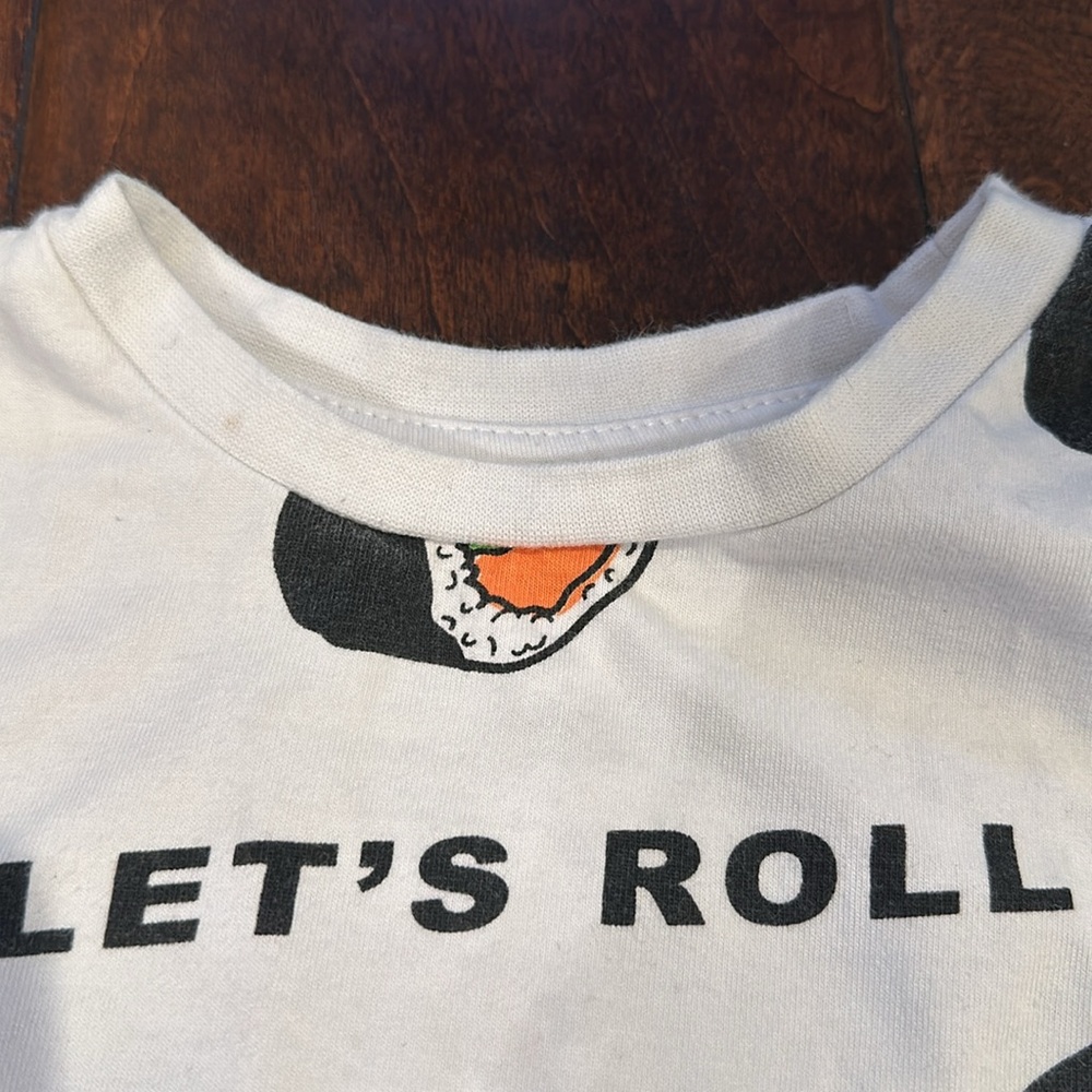Dot Australia Toddler Boys Sushi “Let’s Roll” Shirt - Picture 4 of 6